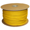 3/16 Inch Yellow Braided Polypropylene Rope, 1000 FT. roll